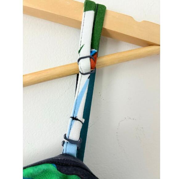 Ann Taylor Factory Tropical Print Sundress Multicolor Fit & Flare Size 2 - Picture 4 of 6